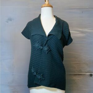 𝅺SHORTY Sleeves Olive Green Blouse